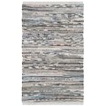 Safavieh Rag Rug Hand Woven Accent Rug- Grey - Multi- 2 x 3 ft. RAR121A-2